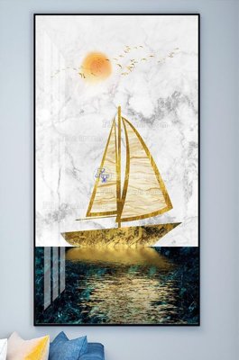 Hình ảnh file gốc in trần nhà File tranh hiện đại pha lê gương KF102059