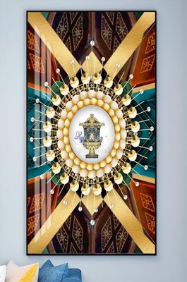 File in lụa File tranh hiện đại pha lê gương KF102065 (phong cảnh) File tranh hiện đại pha lê gương KF102065