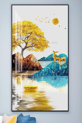 File gốc File tranh hiện đại pha lê gương KF102072 (phong cách) châu Âu