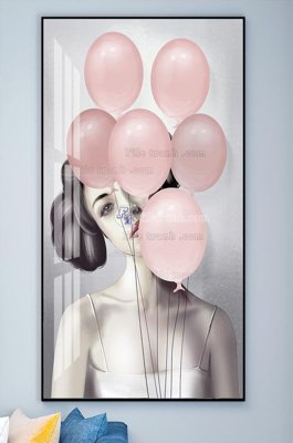 File in lụa File tranh hiện đại pha lê gương KF102078 (hoa văn) File tranh hiện đại pha lê gương KF102078