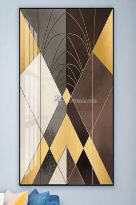 File ảnh File tranh hiện đại pha lê gương KF102097 (gốc) in backdrop sự kiện