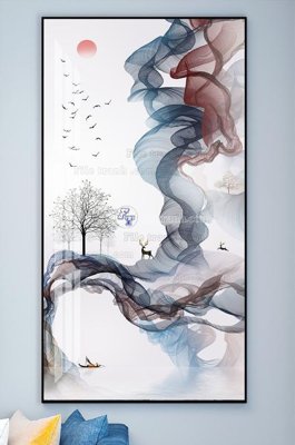 Download file gốc File tranh hiện đại pha lê gương KF102114 (in mica) trong suốt