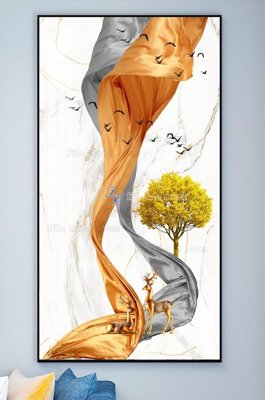 File PSD File tranh hiện đại pha lê gương KF102117 (bản gốc) độ phân giải cao