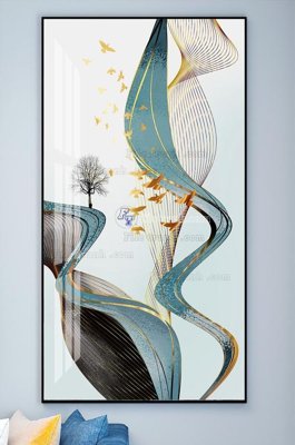 File PSD File tranh hiện đại pha lê gương KF102125 (nguyên gốc) chất lượng cao