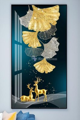 File gốc File tranh hiện đại pha lê gương KF102131 (chuẩn màu) cho in offset