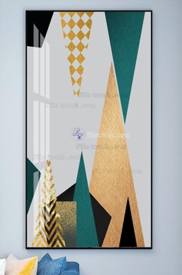 File PSD in ấn File tranh hiện đại pha lê gương KF102207 (chất lượng cao)