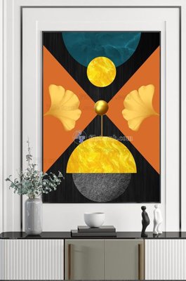 Hình ảnh file gốc in lụa File tranh hiện đại pha lê gương KF102323