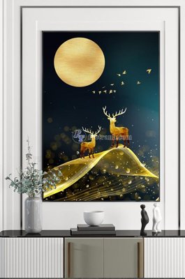 File PSD in ấn File tranh hiện đại pha lê gương KF102381 (chất lượng cao)