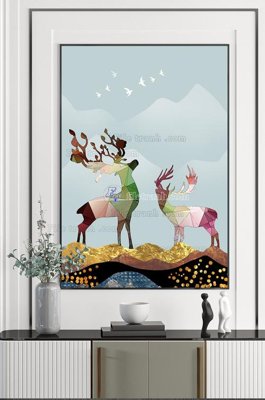 File gốc File tranh hiện đại pha lê gương KF102387 (cho in 3D) độc đáo