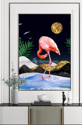 File tranh File tranh hiện đại pha lê gương KF102418 (gốc) chủ đề tĩnh vật