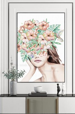 File tranh gốc File tranh hiện đại pha lê gương KF102463 (bản quyền) Filetranh.com