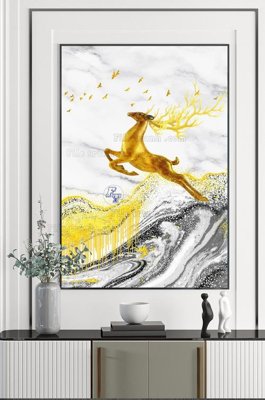 Ảnh gốc File tranh hiện đại pha lê gương KF102526 (nét căng) in mica