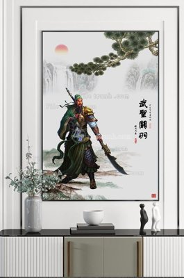 Tải file File tranh hiện đại pha lê gương KF102597 (gốc) chủ đề phong thủy