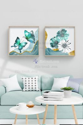 Tải file File tranh hiện đại pha lê gương KF102635 (gốc) làm file quảng cáo