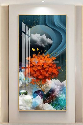 File tranh File tranh hiện đại pha lê gương KF102638 (ảnh gốc) sắc nét hoàn hảo