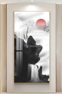 Tải file tranh gốc File tranh hiện đại pha lê gương KF102668 chất lượng cao