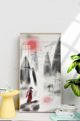 File gốc File tranh hiện đại pha lê gương KF102669 (PNG) trong suốt (transparent)