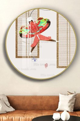 File tranh trang trí File tranh hiện đại pha lê gương KF102734 (tải file gốc)