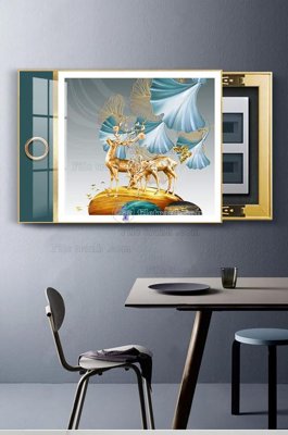 File PSD File tranh hiện đại pha lê gương KF102744 (gốc) cho in quảng cáo