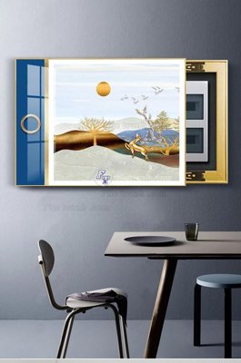 Tải file File tranh hiện đại pha lê gương KF102750 (gốc) chủ đề tâm linh