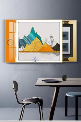 File in lụa File tranh hiện đại pha lê gương KF102762 (chất lượng cao) File tranh hiện đại pha lê gương KF102762