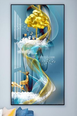 Hình ảnh file gốc File tranh hiện đại pha lê gương KF102767 (chất lượng cao)