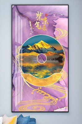 Tải file File tranh hiện đại pha lê gương KF102769 (gốc) chủ đề tâm linh