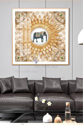 File gốc in ấn File tranh hiện đại pha lê gương KF102786 chất lượng vượt trội