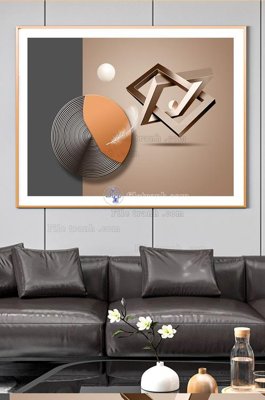 Ảnh gốc file in lụa File tranh hiện đại pha lê gương KF102804 chi tiết