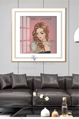 File ảnh File tranh hiện đại pha lê gương KF102812 (gốc) in PP, decal