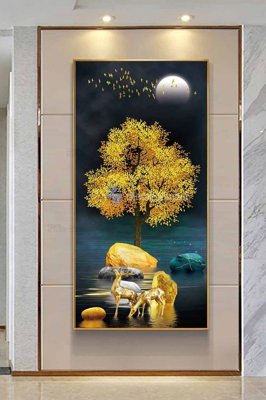 File PSD File tranh hiện đại pha lê gương KF102833 (bản gốc) độ phân giải cao