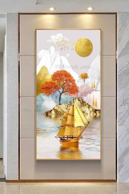 Ảnh gốc file in lụa File tranh hiện đại pha lê gương KF102837 chi tiết