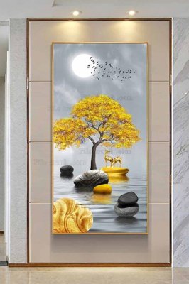 File tranh gốc File tranh hiện đại pha lê gương KF102843 (bản đẹp) độc quyền