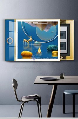 Download file ảnh gốc File tranh hiện đại pha lê gương KF102922 để in ấn