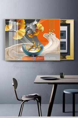 File in mica File tranh hiện đại pha lê gương KF102923 (bản gốc) sắc sảo