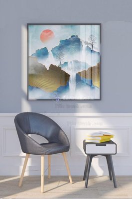 File gốc in mica File tranh hiện đại pha lê gương KF102935 chất lượng