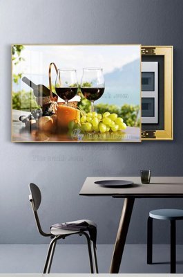 File tranh File tranh hiện đại pha lê gương KF102954 (bản gốc) treo phòng ăn