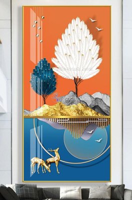 File tranh File tranh hiện đại pha lê gương KF102974 (gốc) in backlit film