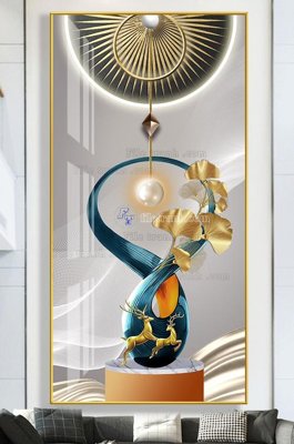 File tranh PSD File tranh hiện đại pha lê gương KF102980 chất lượng cao