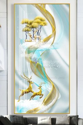 Tệp tin gốc File tranh hiện đại pha lê gương KF102985 (dùng cho in ấn) chuyên nghiệp