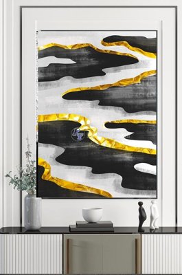 File tranh File tranh hiện đại pha lê gương KF102997 (gốc) chủ đề trừu tượng