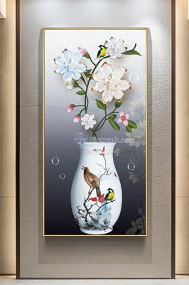 File tranh PSD File tranh hiện đại pha lê gương KF103040 chất lượng cao