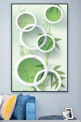 File tranh PSD File tranh hiện đại pha lê gương KF103053 chất lượng cao