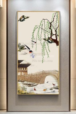 File gốc File tranh hiện đại pha lê gương KF103103 (chuẩn màu) cho in offset