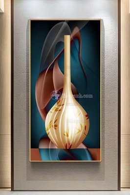 Ảnh gốc file in lụa File tranh hiện đại pha lê gương KF103173 chi tiết