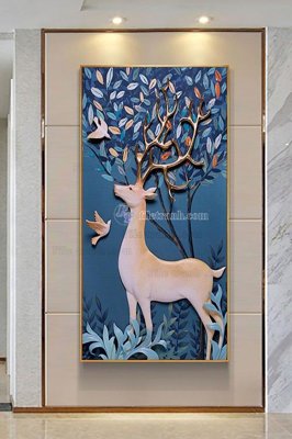 File gốc File tranh hiện đại pha lê gương KF103182 (ảnh chi tiết) để in trần