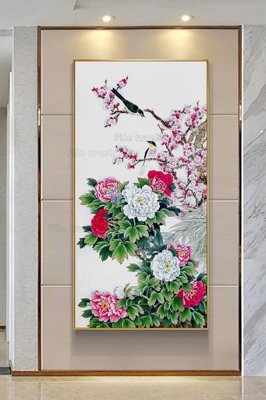 File gốc File tranh hiện đại pha lê gương KF103184 (in tráng gương) nghệ thuật