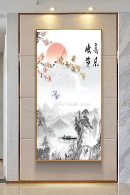 File in trần File tranh hiện đại pha lê gương KF103191 (file gốc) hoa văn 3D