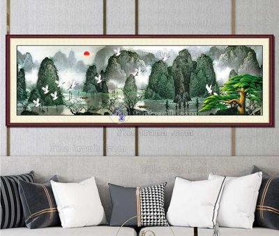 Ảnh gốc file in lụa File tranh hiện đại pha lê gương KF103276 chi tiết