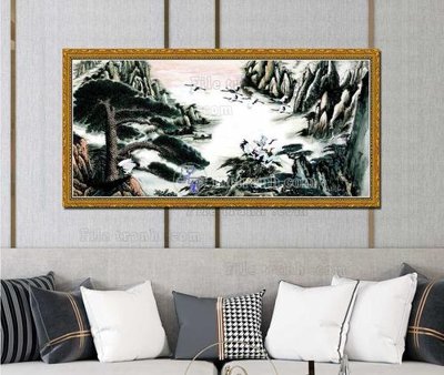 File gốc File tranh hiện đại pha lê gương KF103282 (in mica) làm bảng hiệu